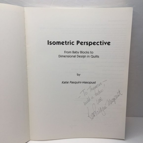 Isometric Perspective Baby Blocks Dimensional Design Quilts Pattern Paperback - Picture 3 of 11